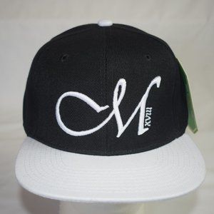 New Crown Black Snapback M Max Hat